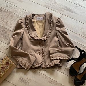 NWOT Satin Blazer with Detail